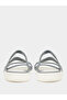 Strappy Plain Slides - 5