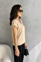 Ayrobin v-neck short sleeve blouse with ruffles - 2