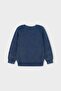 Boy's Knitwear Sweater with Washing Effect and Raglan Sleeves - Blue - 2