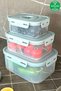 Primanova Seoul Vacuum Fresh Produce Storage Container Set of 3 - 4