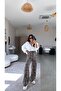 Leopard Patterned Silk Satin Trousers - 3