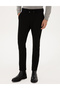 Black Slim Fit Drawstring Canvas Pants 50309931-Vr046 - 2