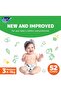 Fine Baby Double Lock, Size 3, Medium, 4-9 Kg, Jumbo Pack, 52 Diapers - 3