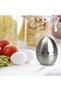 Kitchen Timer, Mechanical, Egg Shape, Stainless Steel, 60 min Timer, 8 x - 5
