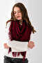 Women's Plain Triangle Scarf - Tasseled Knitwear and Shoulder Shawl |   Hand Knitted Soft Wool Yarn Special Production - 3