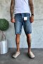 Denim Fabric Blue Baggy Fit Men's Jean Denim Shorts Ke-817 - 3