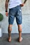 Denim Fabric Blue Baggy Fit Men's Jean Denim Shorts Ke-817 - 4