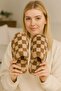 Pack of 3 Checkered Indoor Women's Slippers Home Slippers - 5