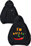 Chilli 4 Design Back Printed Black Hooded Sweatshirt