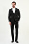 Straight Slim Fit Bag Pocket Mono Collar Wool Men's Jacket Black - 41470.25K - 3