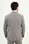 Straight Slim Fit Mono Collar Classic Wool Men's Suit Gray - 45418.25K - 5