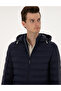 Navy Blue Quilted Hooded Coat 50310193-Vr033 - 2