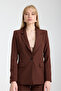 Button Detailed Jacket Pants Set Brown - 2