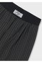 Gray Girls' Wide Leg Pants with Elastic Waist 7577 - 4