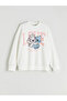 Lcw Kidsekru Crew Neck Stitch Printed Girl's Set - 2