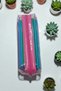 Pink, Transparent Pvc Pencil Case Single Compartment Transparent Pen Holder Pink Colored Pen Holder - 5