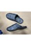 Focux Men's Winter Checkered Pattern Warm House Slippers – Non-Slip Sole, Soft Inner Lining