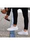 - White Leather Lace-Up Men's Casual Shoes 101-1005-He1065 - 2