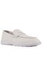 - White Leather Laceless Men's Casual Shoes 101-9097-H1364 - 2