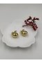 Women's Earrings Stainless Steel Color and Size Are Designed in the Description Images Are from the Brand Fmaccesori̇es - 6