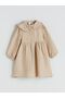 Lcw Baby Beige Baby Collar Muslin Baby Girl Dress - 2