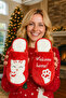 Women's Home Slippers Plush Cat Paw Figured Slippers Dowry and Bundle Slippers Do Not Make Noise Thick Sole