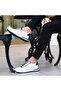 - White Leather Lace-Up Men's Casual Shoes 101-9067-H1255 - 3