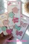 Girl's 9 Pieces Glitter Silvery Clip Buckle (Butterfly-Heart-Star) - 3