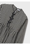 Black Checkered Girl's Dress 7916 - 3