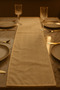 Cream Striped Cotton Stylish Table Runner 50X150 cm – Modern and Elegant Tablecloth Runner - 2