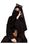 Chiffon Half Niqab with Back Tying Cord Breathable Face Veil