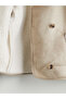 Fur Collar Oversized Women's Suede Coat - 6