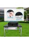 60x50x25cm black color Premium 210D Oxford Fabric BBQ Grill Cover - Durable, Waterproof & Dustproof - 3