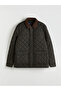 Khaki Standard Fit Shirt Collar Men's Coat - 5