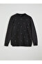 Crew Neck Beaded Women's Knitwear Sweater - 5