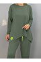 Women's Two Thread Viscose Cotton Fabric Double Set with Crest Detail - 3
