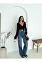Women's Black Tie-Up Soft Long Sleeve Blouse - 6