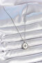 316L Steel Silver Color Chain White Enamel Polar Star Embroidered Medallion Model Women's Necklace - - 2