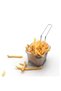 French Fries Presentation Basket Square Stainless Steel Snack Serving Presentation Basket - 3
