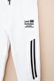 White Stripe Detailed Letter Printed Boys' Sweatpants with Elastic Waist 21454 - 2