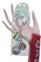 Uzbekistan Triple Epoxy Metal Double Sided Drop Keychain Uzbekistan - 2