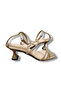 Stone Detailed Goblet Heeled Evening Dress Sandals - 8