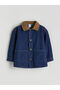Rmz Gi̇yi̇m Farkiyla Contrast Collared Baby Boy Jean Jacket