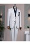 Italian Style Slim Fit Jacket Pant Suit Grey T14542