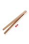 2Pcs 18cm Bamboo Wood Wooden Food Toast Salad Tongs Toaster Bacon Sugar Ice Tea Tong Tea Clips Te... - 6