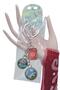 Kyrgyzstan Triple Epoxy Metal Double Sided Drop Keychain Kyrgyzstan - 2