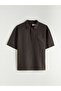 Giyçık Store Brown Regular Fit Short Sleeve 100% Linen Men's Shirt - 5