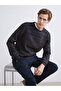 Brown Crew Neck Men's Knitwear Sweater - 2