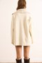 Women's Ecru Premium Cashmere Look Knitwear Jacket with Pocket and Collar Detail Ckt-19000461 - 7