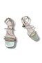 Stone Detailed Goblet Heeled Evening Dress Sandals - 5